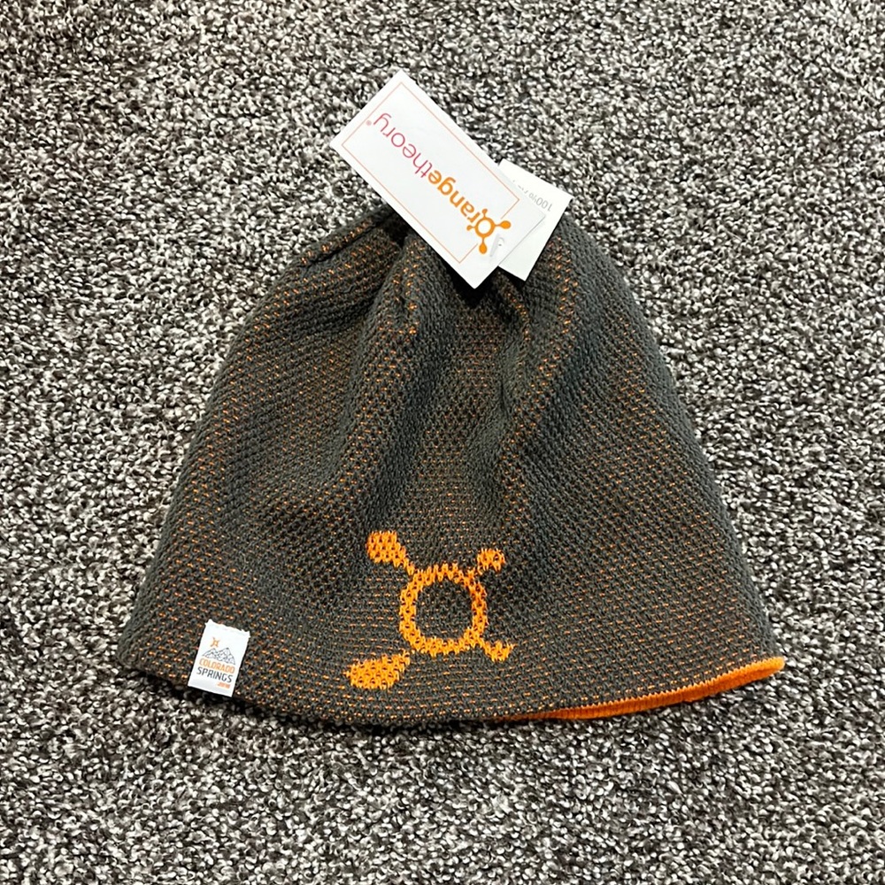 Reversible limited edition Colorado Springs Orangetheory beanie